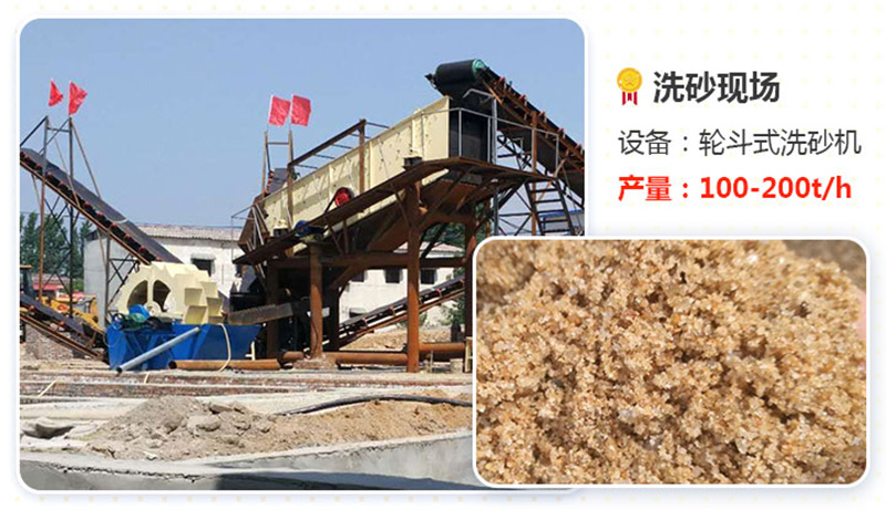 輪式洗砂機產量高、效果好